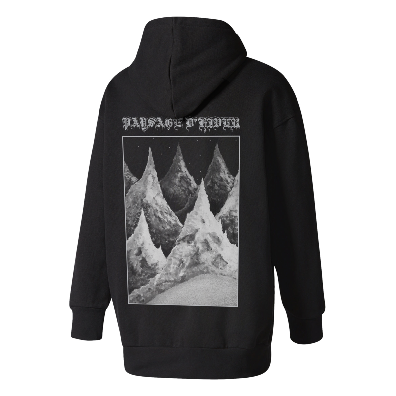 Paysage d’Hiver - Die Berge Zip Hooded Sweater  |  XXXL  |  black